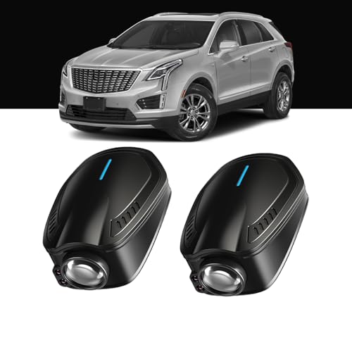 DZJJHK 2PCS Car Door Lights Logo Projector Rechargeable Universal,Rechargeable Wireless Car Door Projector Lamp,HD Vehicle Welcome Lights,Shadow Ghost Lamp,Emergency Light(logo-Ca-dill-ac)