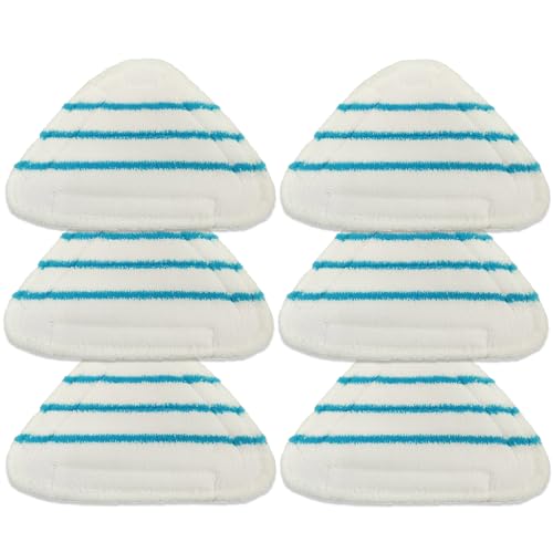 NINESPRING 6 Lingettes pour Silvercrest Lidl Balais Vapeur Steam Mop Recharge Accessoires Microfibre pour Vileda Nettoyeurs Vapeur