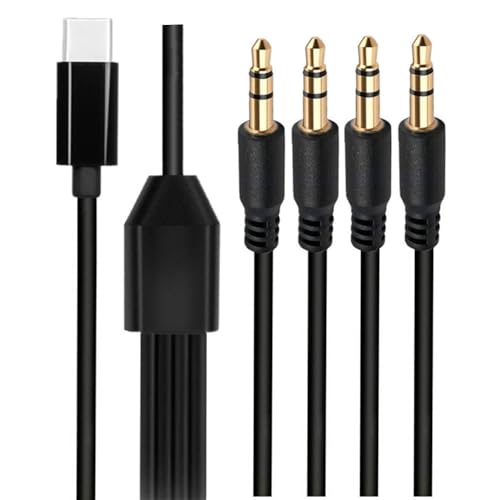 Câble adaptateur USB C vers jack 3.5 mm premium haute fidélité avec blindage renforcé 1m
