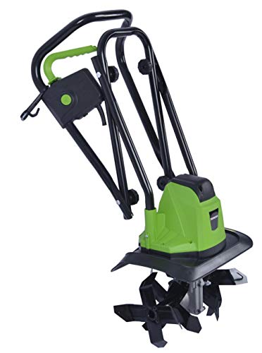 Tooltronix 750w Electric Garden Tiller Cultivator Soil Turner Rotovator Rotavator