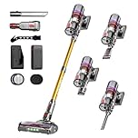 UNINELL Home Cordless Vacuum Cleaner, 580W 50KPA 70Mins Vacuum Cleaners with LED Screen, Self-Standing Cordless Vacuum, Rechargeable, Anti-Tangle Stick Vacuum for Home/Pet Hair/Carpet