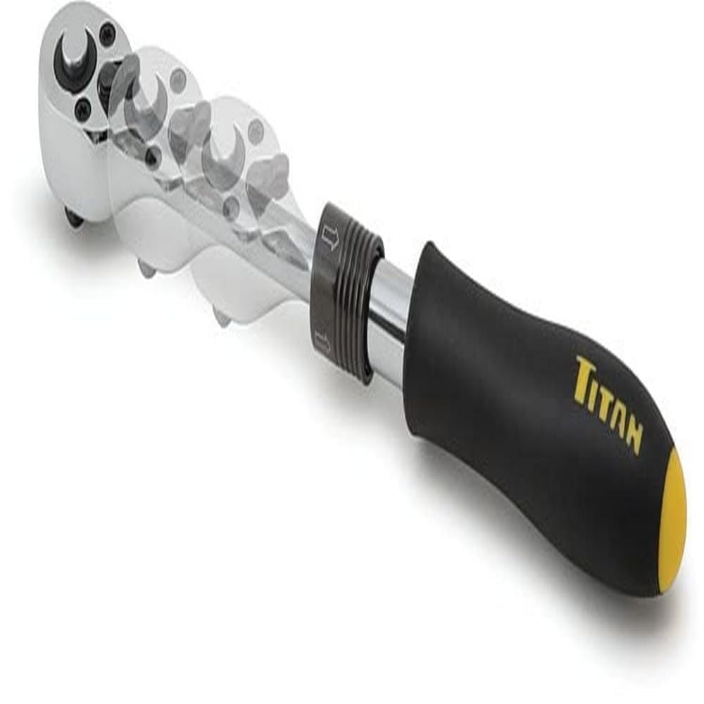 Titan 12075 1/4-Inch Drive x 6 to 8-Inch 72-Tooth Extendable Ratchet