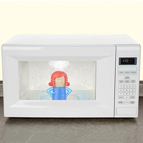 Angry Mom Microwave Cleaner - Angry Mom Mad Creay Mama Microwave Oven Cleaner High Temperature Steam Cleaning Equipment Tool Easily Crud Steam Cleans Add Vinegar and Water for Kitchen (Blue)
