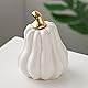 BESPORTBLE Nordischer Keramikkürbis Kürbis Ernten Herbstliche Kürbisfiguren Künstliches Gemüse Realistischer Kürbis Herbstfigur Kürbisdeko Skulptur Halloween Weiß