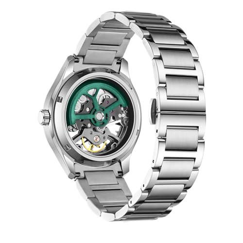 Image of ALIX AL2924 Automatic Mechanical Wrist Skeleton Stainless Steel Band Waterproof Luminous Analog Watches