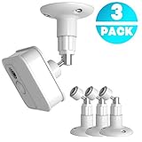 3Pack Blink XT Wall Mount,360 Degree Protective Adjustable Indoor Outdoor Mount for Blink XT Home Security (White)