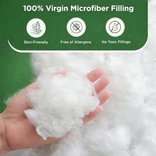 Image of Nestro Premium Set of 2 Sleeping Pillow, Virgin Fiber Filled, 16x24 inch Size, Pure Cotton Fabric