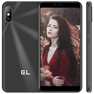 EL Téléphone Portable Pas Cher 4G, 6C Smartphone Pas Cher, 5.5 Pouces, Caméra 8MP, 16Go ROM-Extensible 64Go, 2500mAh Batterie, Android 8.1, Face ID, Telephone Portable Debloqué, GPS, WiFi