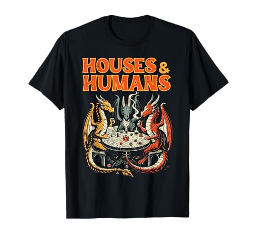Product Image of the Gaming Houses Humans Funny RPG Parody Gamer Men Boys Kids T-Shirt