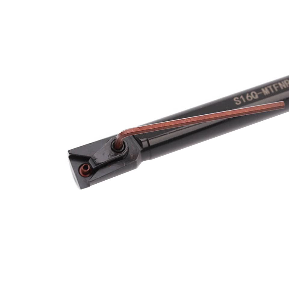 1pc S16Q-MTFNR16 S20R-MTFNL16 CNC Lathe Turning Tool S25S-MTFNR16 Internal Holder, for Carbide Inserts TNMG Boring Bar Turning Tool(S16Q-MTFNR16)