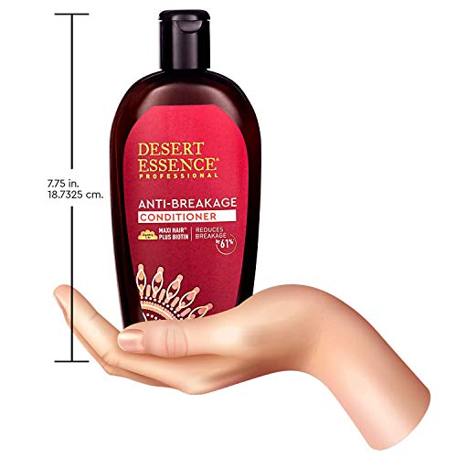 Desert Essence Anti-Breakage Conditioner 10 Fl Oz - Gluten Free, Vegan, Cruelty Free - Keratin, Biotin, Provitamin B5 & Saw Palmetto - Helps Reduce Breakage Up To 61% - Grow Healthy & Strong Hair #TOP6