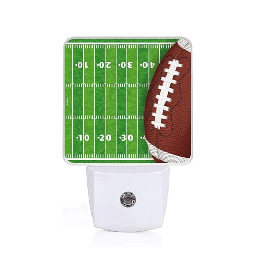 Image of American Football Night Light,Ball Nightlight Plug into Wall,LED Lamp，Suitable for Bedrooms,Kitchens,Toilets,Etc.Auto Sensor Dusk to Dawn,Energy-Saving
