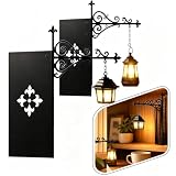 2 Stück Bücherregal Lampe mit Warme LED Laterne, Bookshelf Lamp Vintage