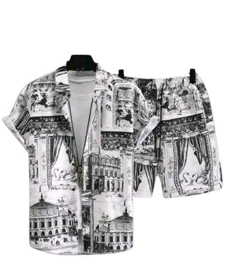 Co Ord Set for Men | Night Suit | T-Shirt and Shorts Set for Man | Night Dress | Pyjama Set | Summer Wear | Lounge wear | Beach Outfit-image-43