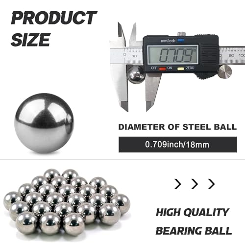 Image of 18mm Ball Bearing Solid Steel Bearing Balls -Precision Balls - 20 Pieces