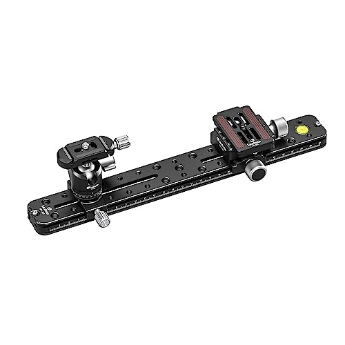 Rail télémètre binoculaire Leofoto FDM-03 320mm : fixez deux optiques sans vibrations