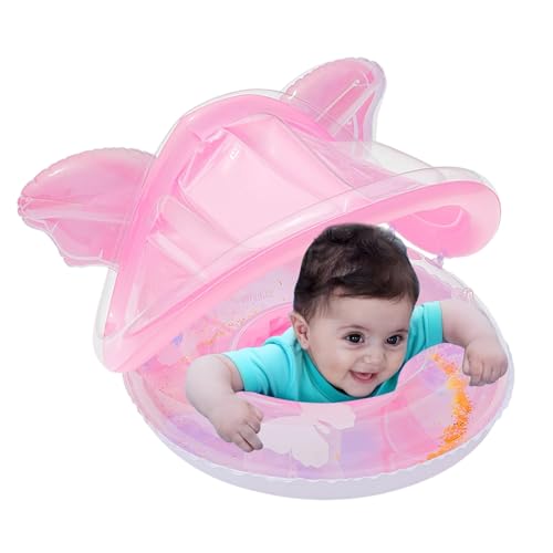 Flotador para bebés,Flotador Protector Solar Infantil | Silla de Agua en Forma de Mariposa, colchoneta Lounge, para Juego al Aire Libre, natación, Lago, Playa y Verano