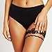 EVAZEN Lace Garter and Glove with Ring Black Floral Hollow Leg and Finger Accessories for Women (1)