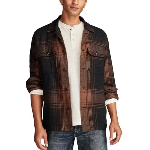 Image of Lucky Brand Men's Plaid Shirt Jacket