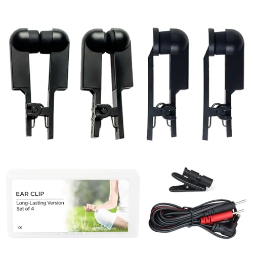 TENS Ohrclips zur Vagus-Nerven-Stimulation, Dual-Silikon-Elektroden