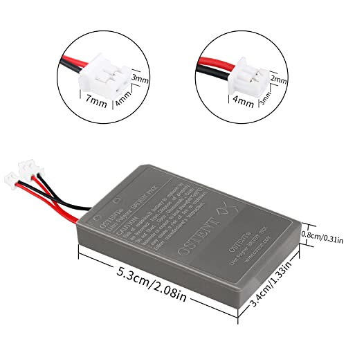 Image of OSTENT 1000mAh 3.65V 3.7Wh Rechargeable Li-ion Battery Pack Replacement for Sony PS4 Original /Pro /Slim Wireless Bluetooth Dual Shock Controller CUH-ZCT1 CUH-ZCT2