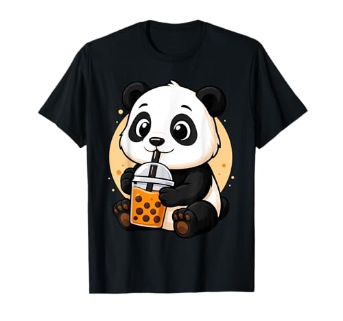 Panda Kawaii Anime Bubble Tea pour Fille T-Shirt