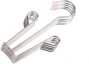 Stainless Steel Shoe Hanger Rack – Space Saving Shoe Organizer for Slippers, Flats & Sandals – Hook Type Hanging Shoe Holder for Closet & Balcony Drying (PACK OF 5)