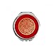 Gold Round China Lucky Pattern Hand Compact Mirror Round Portable Pocket Glass
