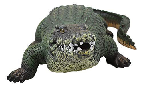 Ebros Gift 4316255803 21 Inch Long Realistic Alligator Crocodile Gallery Quality Statue As Home And Garden Decor Prank Shock Guest Greeter Of Alligators Crocodiles Caiman Gator Accent Figurine thumb #2
