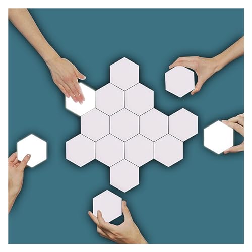 Lámpara de pared táctil magnética con diseño de panal modular para decoración 3
