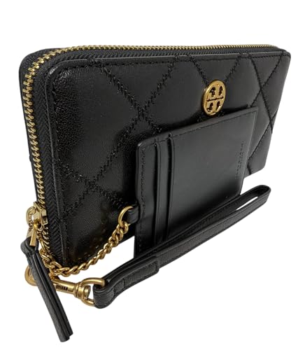 Tory Burch Women's Willa Zip Continental Wallet With ID Card Case (Black)4