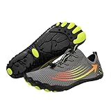 Hike Barefoot Shoes for Women Men Wide Toe Box Quick Dry Water Shoes Non Slip Breathable Sneakers for Beach Pool Swim Surf Hiking Walking Footwear Grey