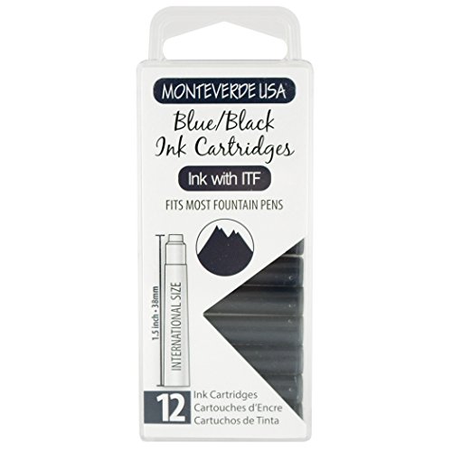 Cartouches d'encre Monteverde Bleu/Noir pour organiser votre quotidien au bureau