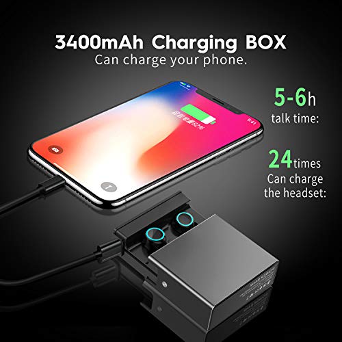 Auricolari senza fili Bluetooth 5.0 120 H Tempo di...