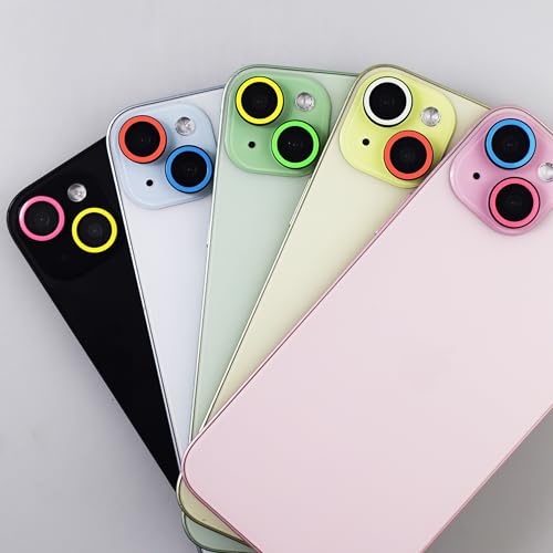 Protecteur objectif iPhone 15 phosphorescent en verre trempé - 6