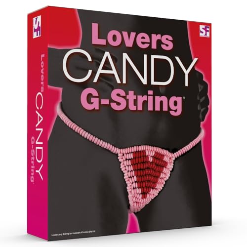 Must Have Present Gift Great for Christmas, Birthday, Stocking Fillers, Secret Santa - Candy: Lovers G-String - Fun Sweets - Ideal for Ladies, Women, Womens