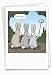 Bunny Selfies - Funny Happy Birthday Greeting Card with Envelope (4.63 x 6.75 Inch) - Rabbit Cartoon Bday Celebration and Congrats Note Card - Humorous Animal Stationery Notecard C2750BDG