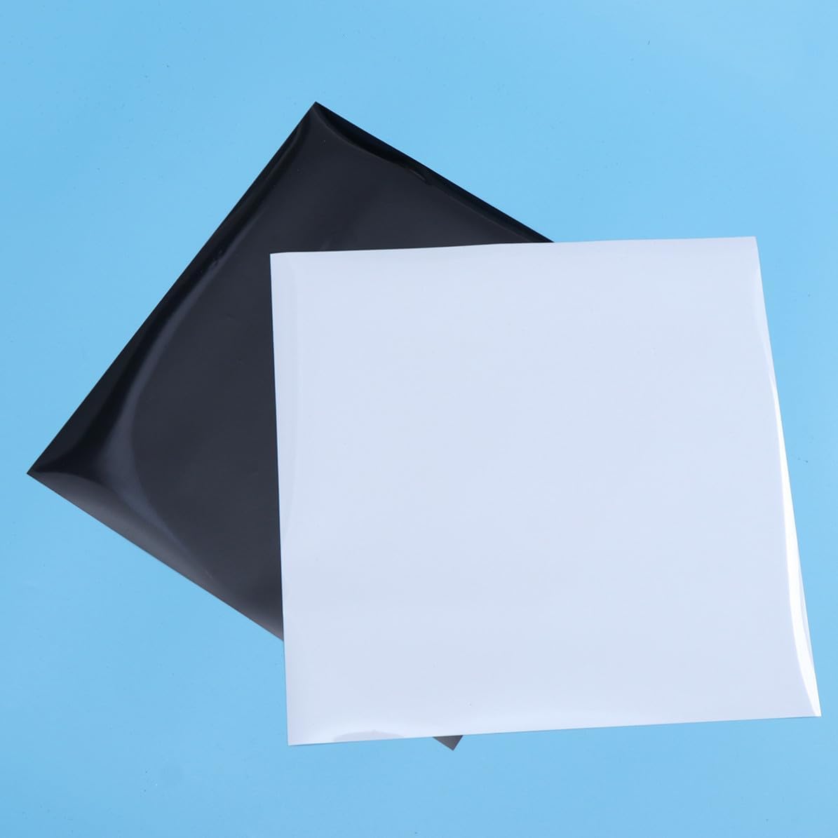 2pcs PU Heat Transfer Vinyl for Garments and Caps, Black White