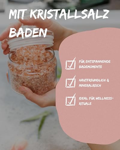 FRITZTOWN Rosa Kristallsalz bekannt als Himalaya Salz | Diamond White | grob für Salzmühle | 500g | wiederverschließbar | original aus Punjab Pakistan