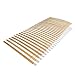 Produktbild wolketon Lattenrost 90x200cm Rollrost Rahmenlos mit 28 Latten, Holzlatten Pappel, Geeignet für alle Matratzen, Rolllattenrost Hochelastische belastbar bis ca. 150 kg