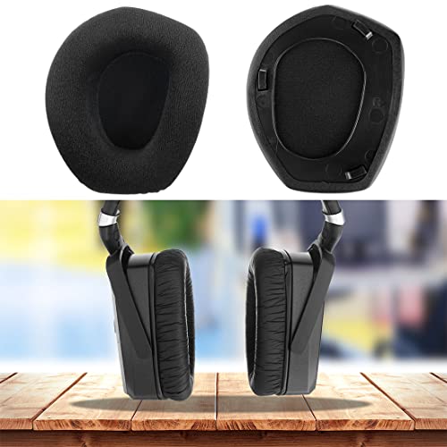Almohadillas reemplazo Geekria Comfort Velour compatibles con Sennheiser RS165, RS175, HDR165, HDR175, RS185, HDR185, RS195, HDR195 audífonos, cojines para orejas miniatura 5