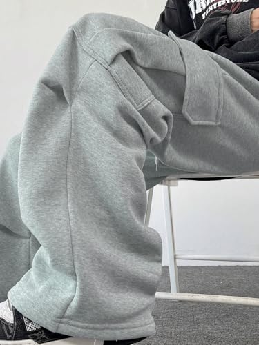 ZAFUL Men's Casual Cargo Pants Hiking Pants Workout Drawstring Jogger Sweatpants Athletic Pants Pocket4