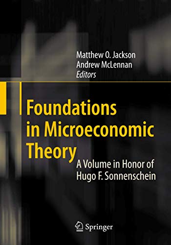 Foundations in Microeconomic Theory: A Volume i... 3540740562 Book Cover