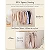 White Plastic Hangers 20 Pack for Dry Wet,No Slip Plastic Clothes Hangers for Closet Organizer No Shoulder Bump Hangers with Light Weight Heavy Duty Clothes Hangers for Coat Hangers for Small Closet - Image 3