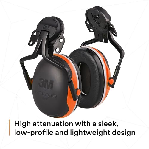 Image of 3M PELTOR Hearing Protection Earmuffs, X4 Series Noise Protection, Construction, Manufacturing, Assembly, Sanding