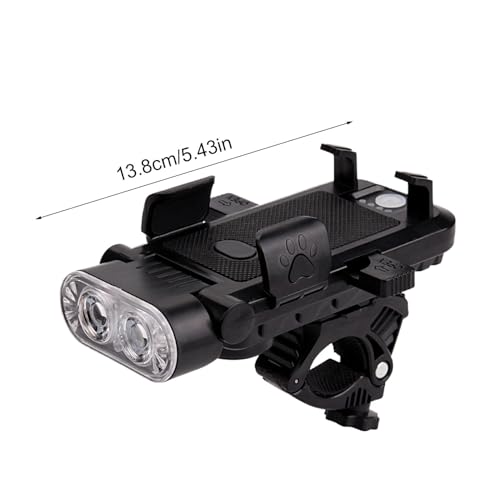 Phare pour vélo USB rechargeable super lumineux avec 4 modes d'éclairage étanche - 5