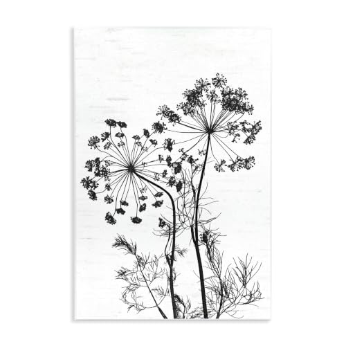 Botanical Herbs Wildflower, 10 x 15 Inch Mounted Print on Wall Plaque