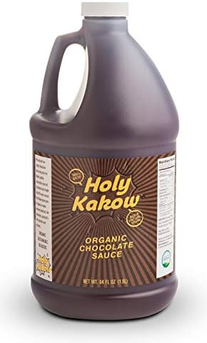 Holy Kakow Organic Chocolate Syrup, Made with Colombian Sugar - 64 Oz