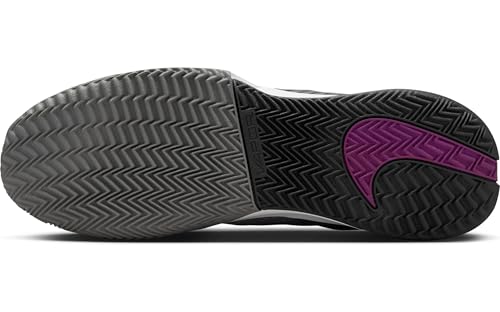 NikeCourt Air Zoom Vapor Pro 2 Men's Clay Tennis Shoes (DV2020-006, Smoke Grey/Dark Smoke Grey/Black/Sangria) Size 10.53