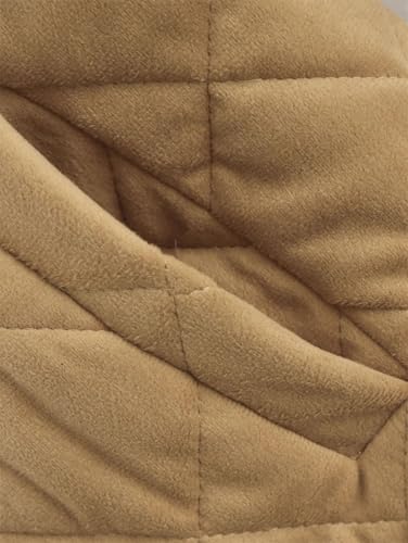 Fnfmrfmr Khaki Women's Patchwork Lapel Cotton Jacket with Vintage Buttons - Casual Style, Medium Size - Image 7